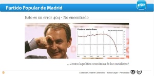Página error 404 PP Madrid